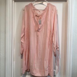 NEW Free People Pink Mini Dress tunic